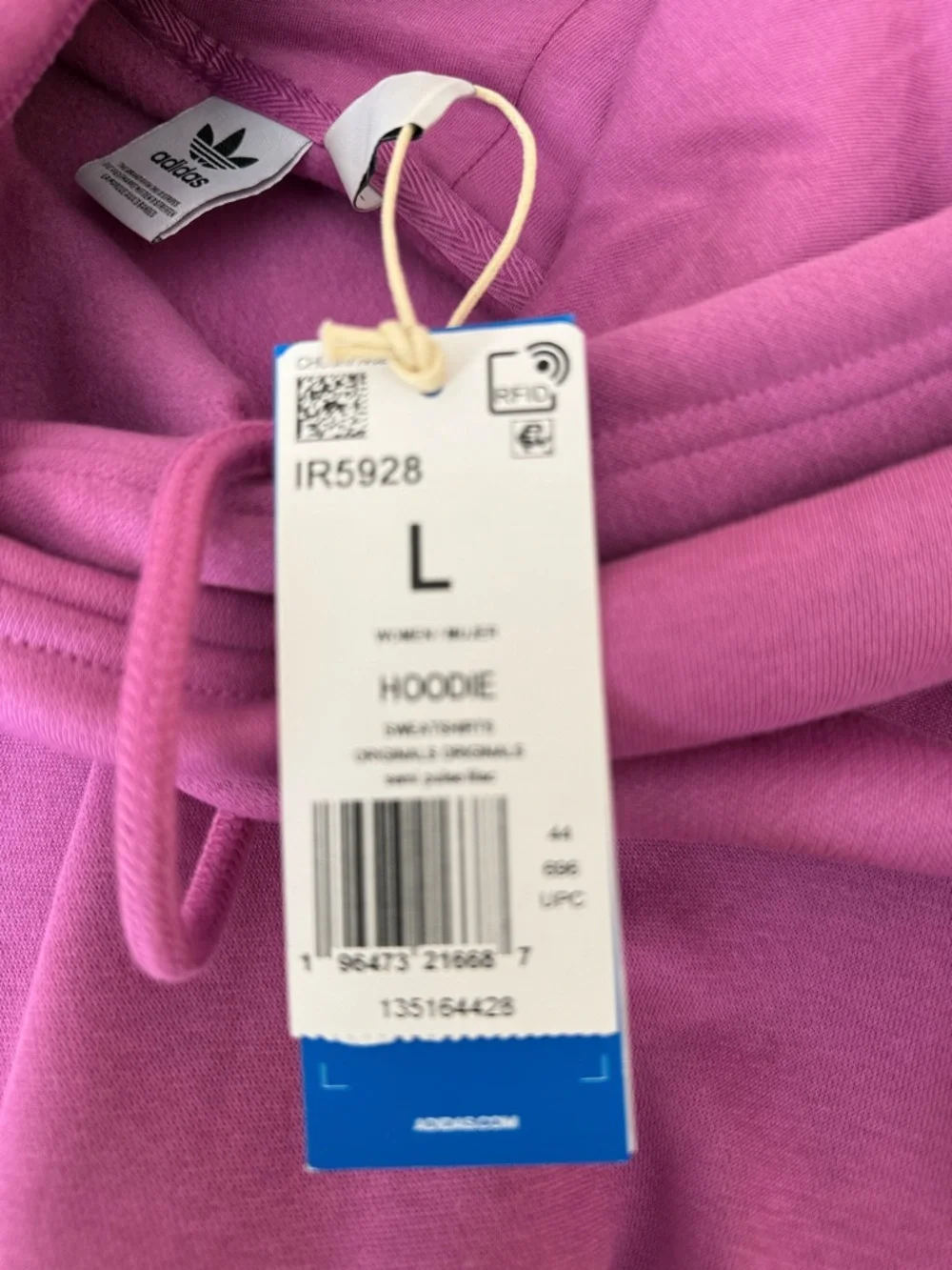 Adidas Originals Essentials Oversized‎ Fleece Hoodie in Aurora Plum Purple